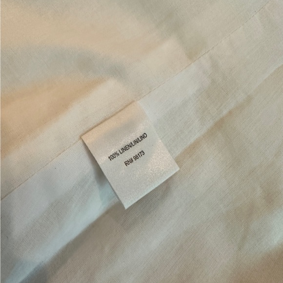 W By Worth Optic White Linen Embroidered Strapless Top - NWT - Picture 4 of 8